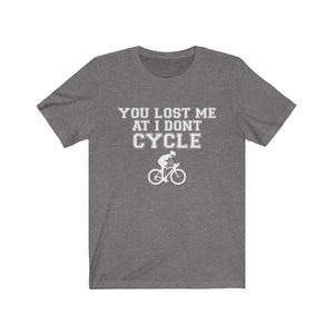 You lost me at I don't bike - 1